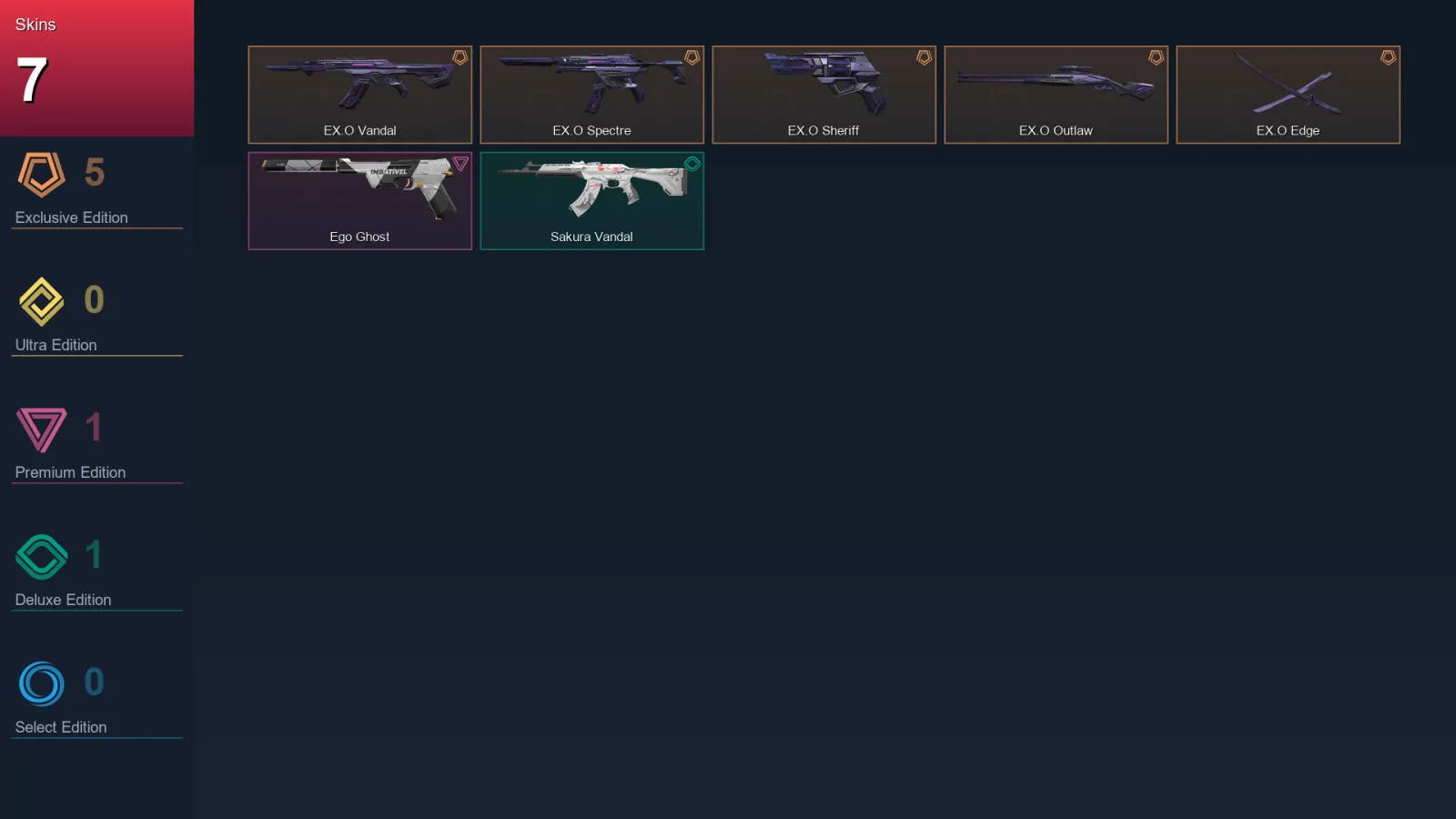 AP | Lv32 | Unranked | 7 Skin | 12 Agent | 13 Buddy