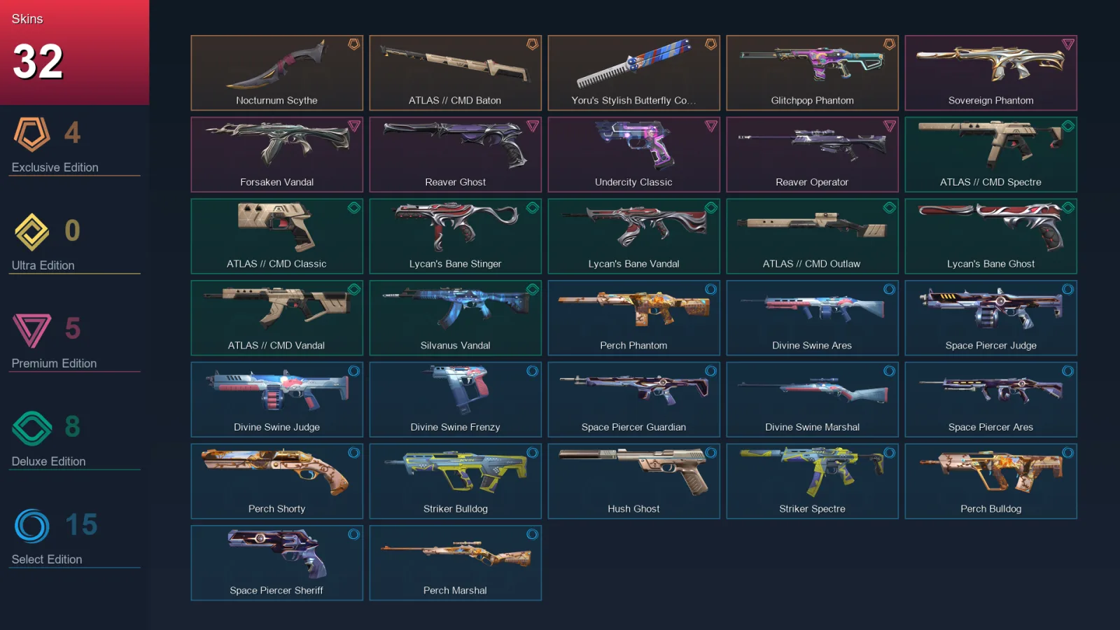 BR | Lv38 | Unranked | 32 Skin | 10 Agent | 38 Buddy — Valorant account