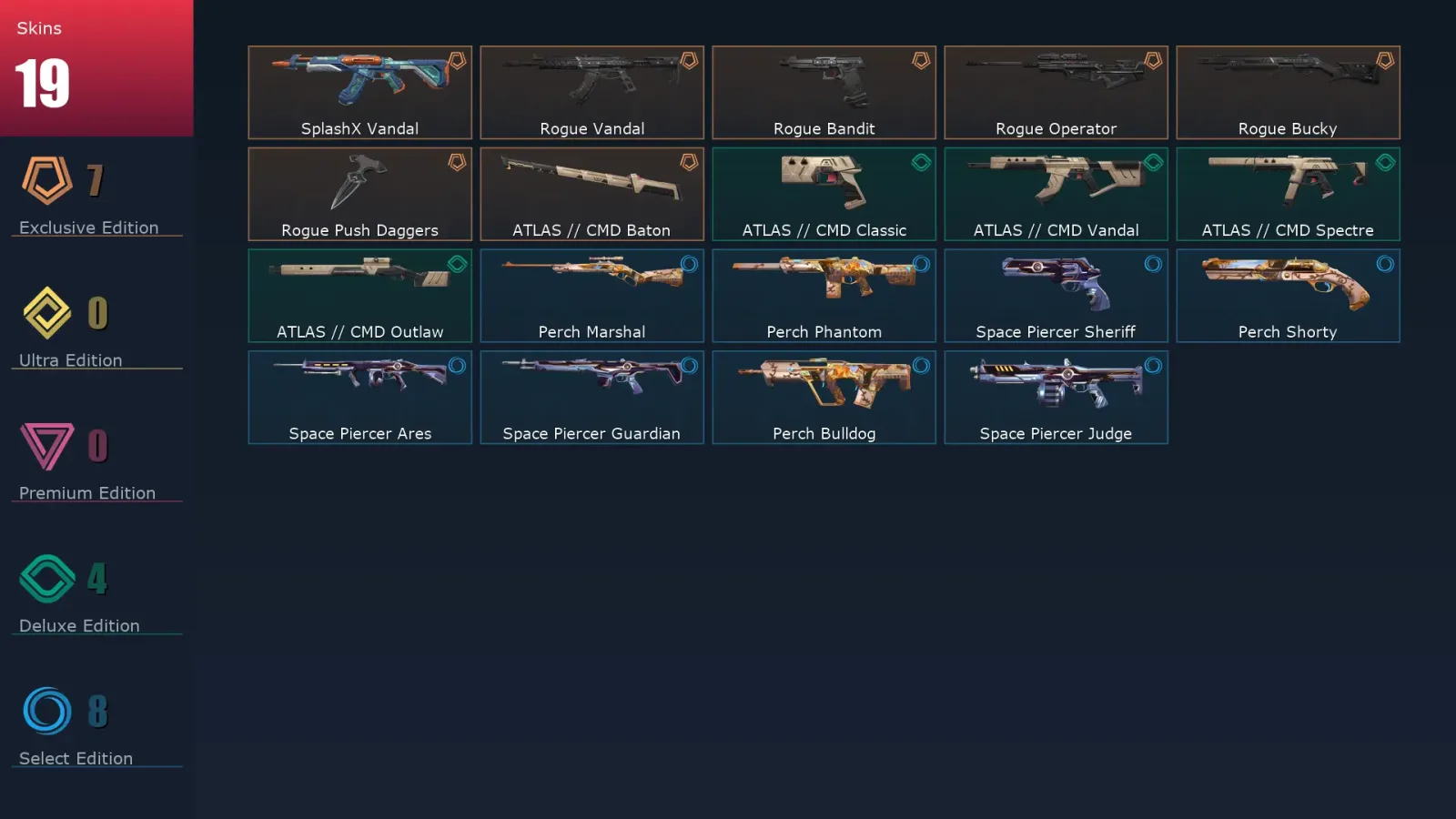 [Valorant] | EU | Level 42 | Platinum 2 | 12 Agents | 19 Skins — Valorant account