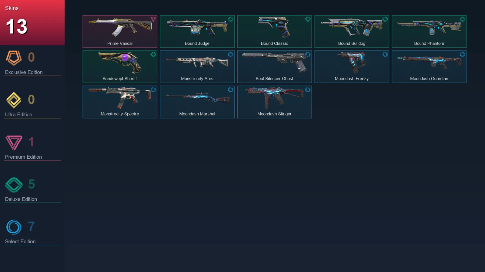 EU | Lv107 | Unranked | 13 Skin | 28 Agent | 46 Buddy
