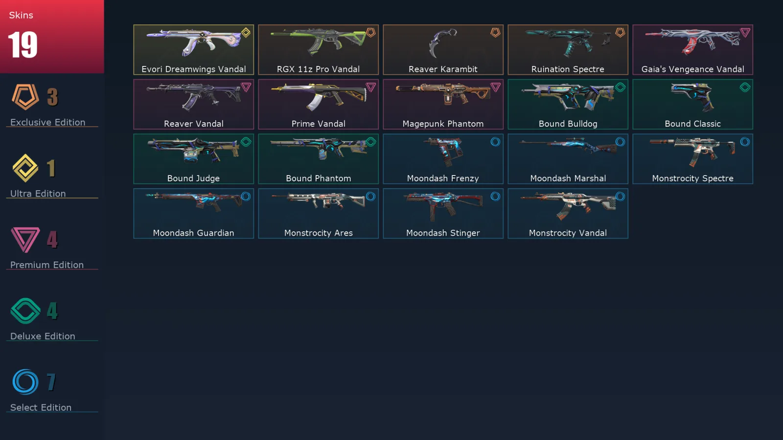 [Valorant] | EU | Level 92 | 26 Agents | 19 Skins