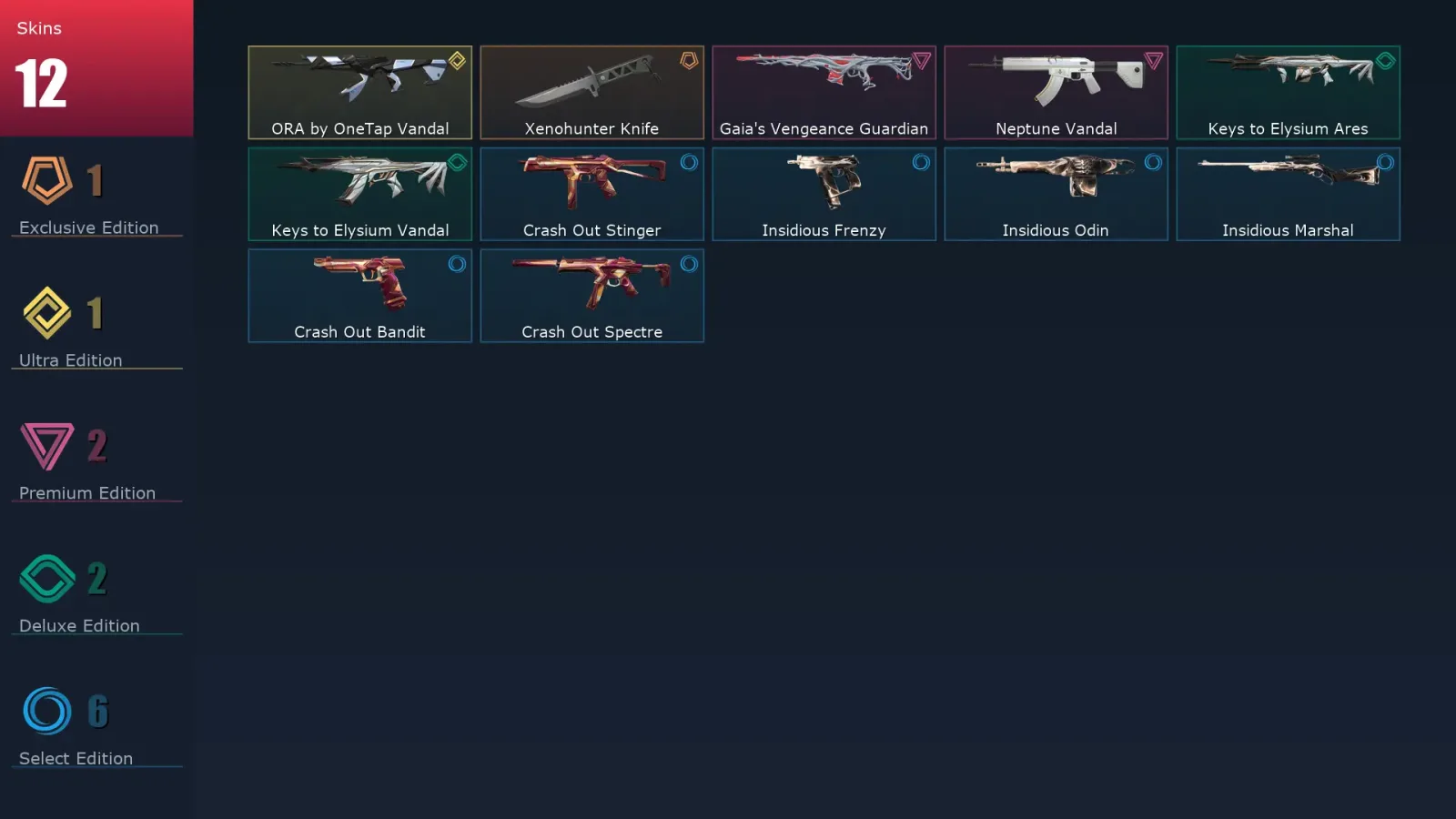 [Valorant] | EU | Level 55 | Platinum 1 | 18 Agents | 12 Skins — Valorant account