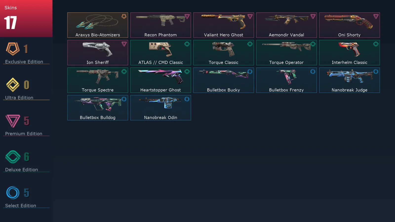 [Valorant] | EU | Level 74 | 22 Agents | 17 Skins