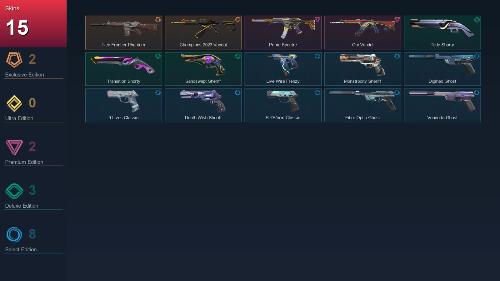 AP | Lv158 | Unranked | 15 Skin | 26 Agent | 48 Buddy