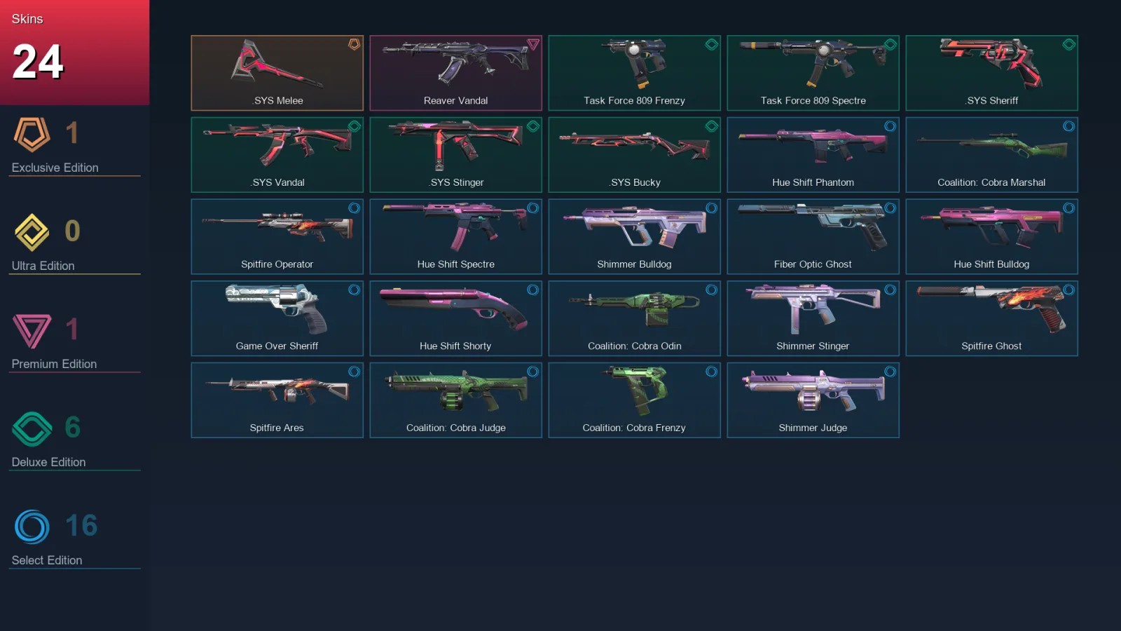 EU | Lv87 | Unranked | 24 Skin | 24 Agent | 46 Buddy — Valorant account