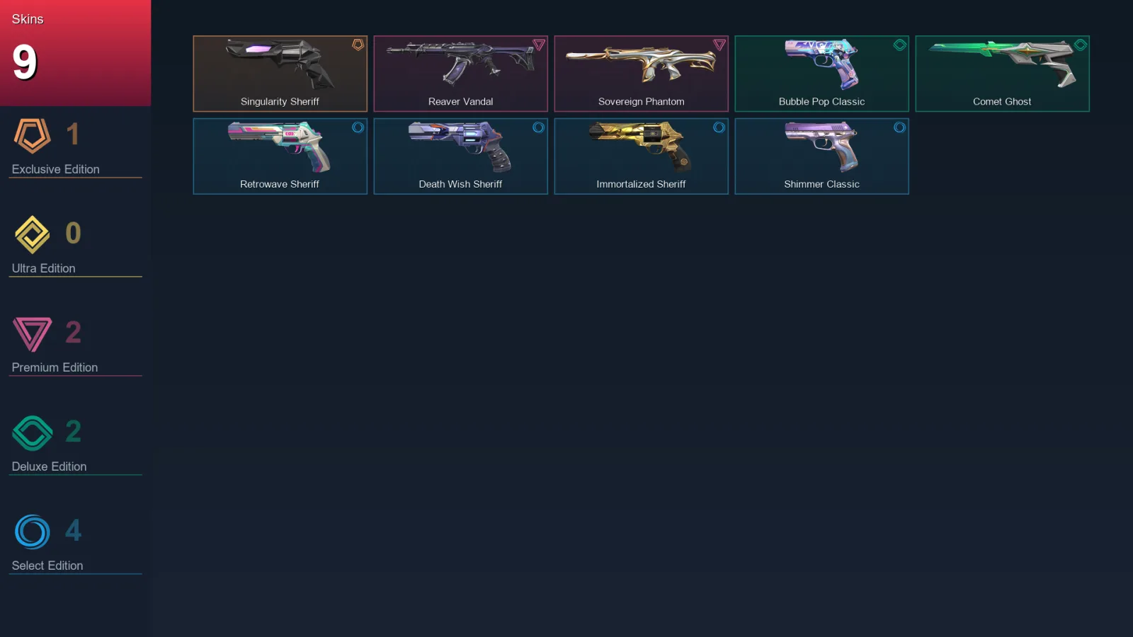 EU | Lv108 | Unranked | 9 Skin | 24 Agent | 37 Buddy — Valorant account
