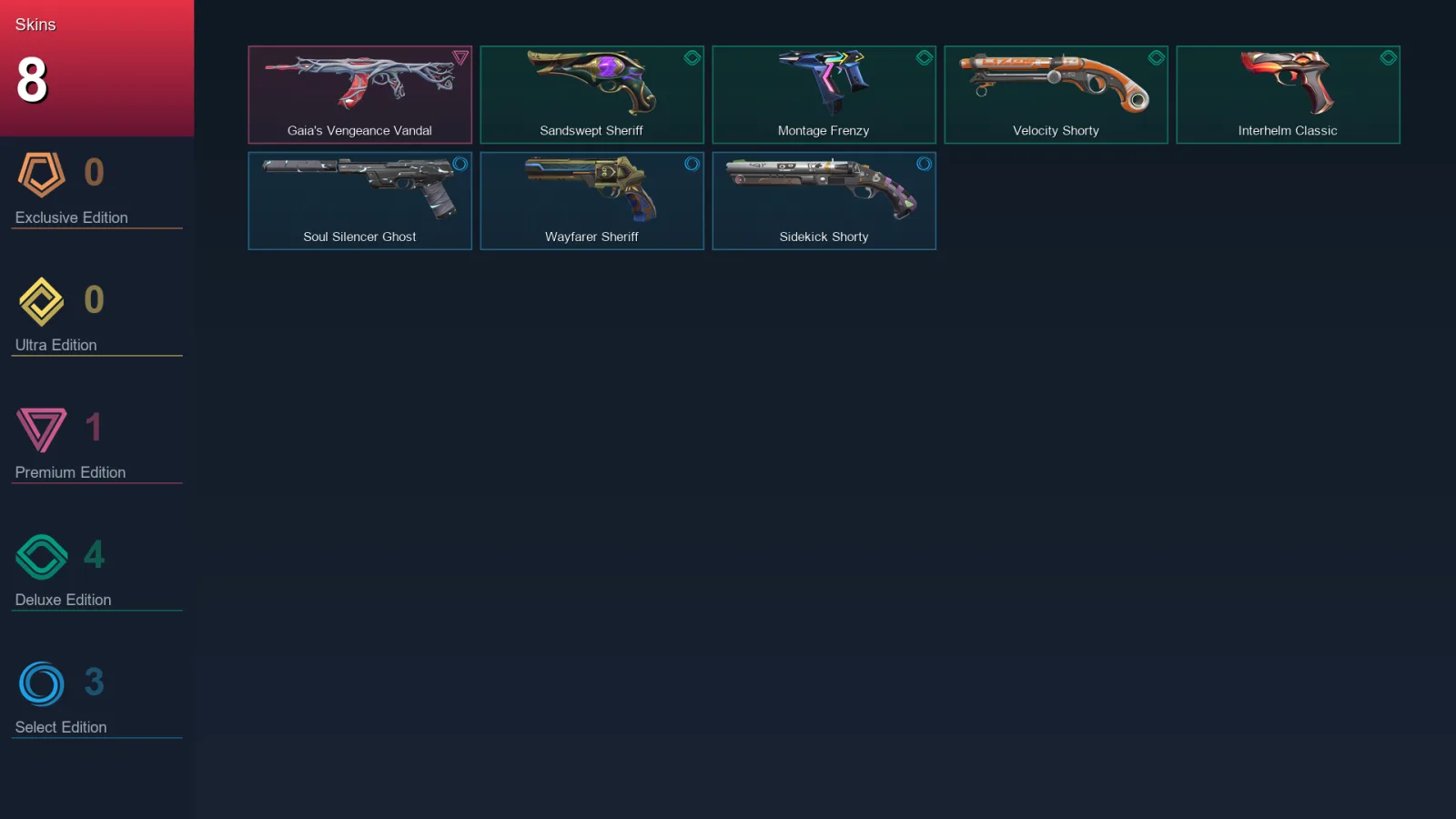 AP | Lv173 | Unranked | 8 Skin | 29 Agent | 80 Buddy