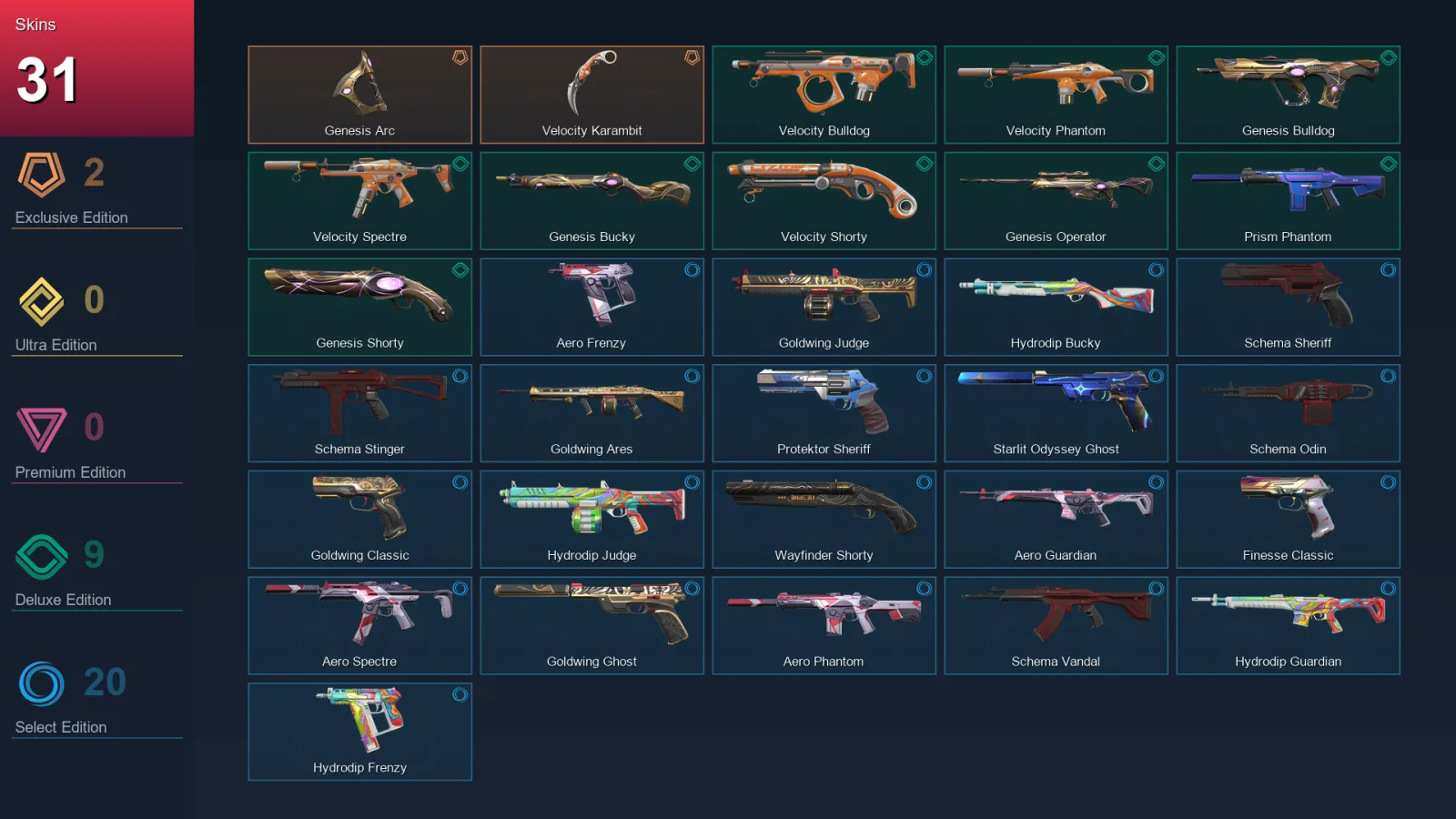 AP | Lv93 | Unranked | 31 Skin | 24 Agent | 54 Buddy — Valorant account