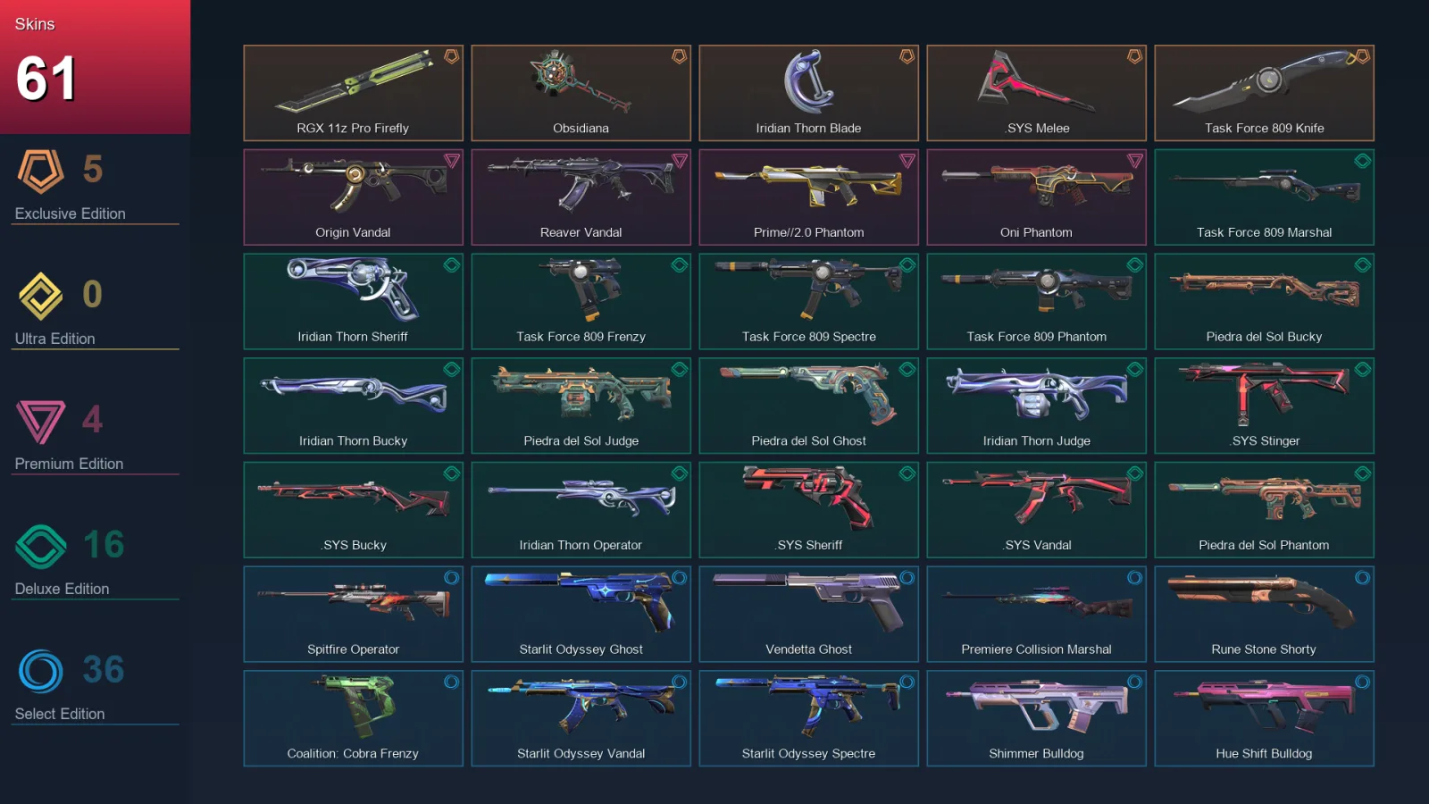 NA | Lv132 | Unranked | 61 Skin | 27 Agent | 87 Buddy — Valorant account
