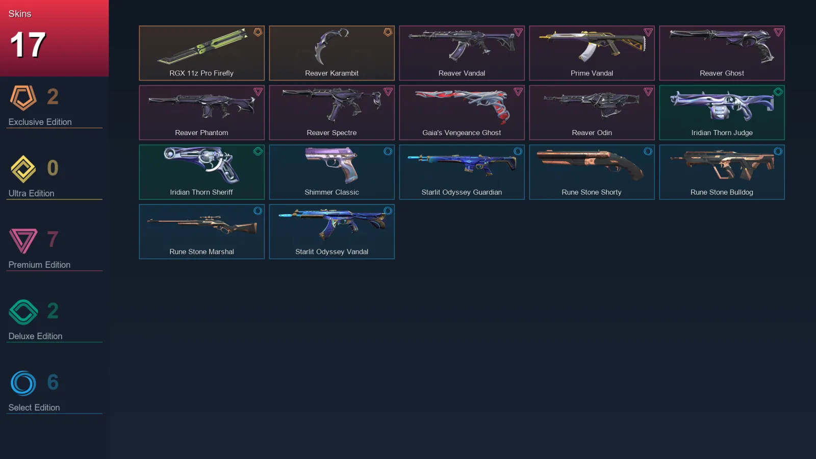 NA | Lv93 | Unranked | 17 Skin | 23 Agent | 45 Buddy