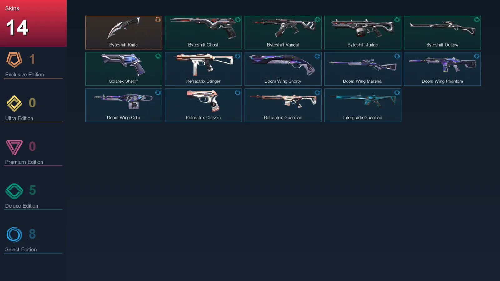 EU | Lv61 | Unranked | 14 Skin | 17 Agent | 24 Buddy — Valorant account