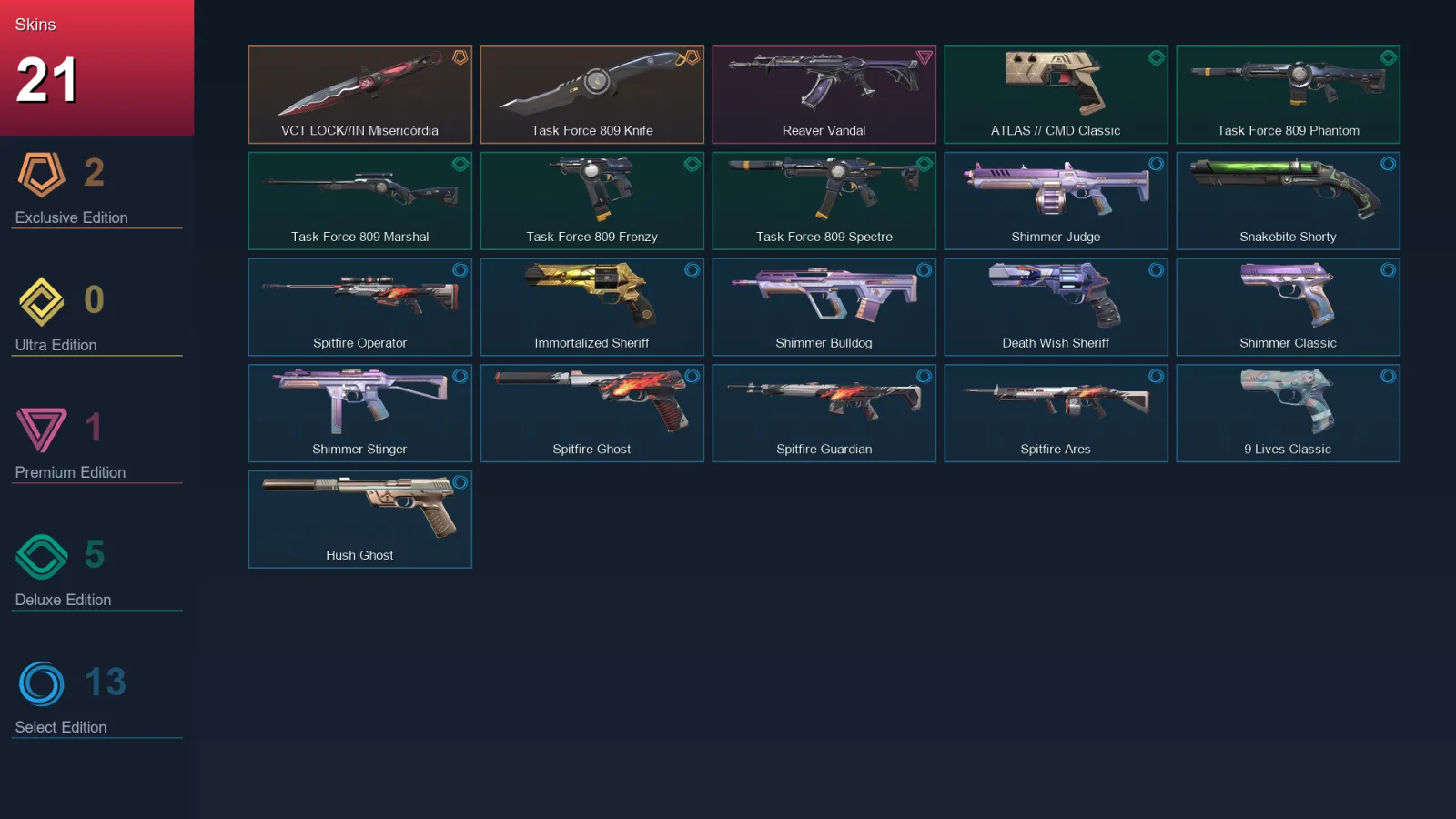 EU | Lv135 | Unranked | 21 Skin | 27 Agent | 65 Buddy