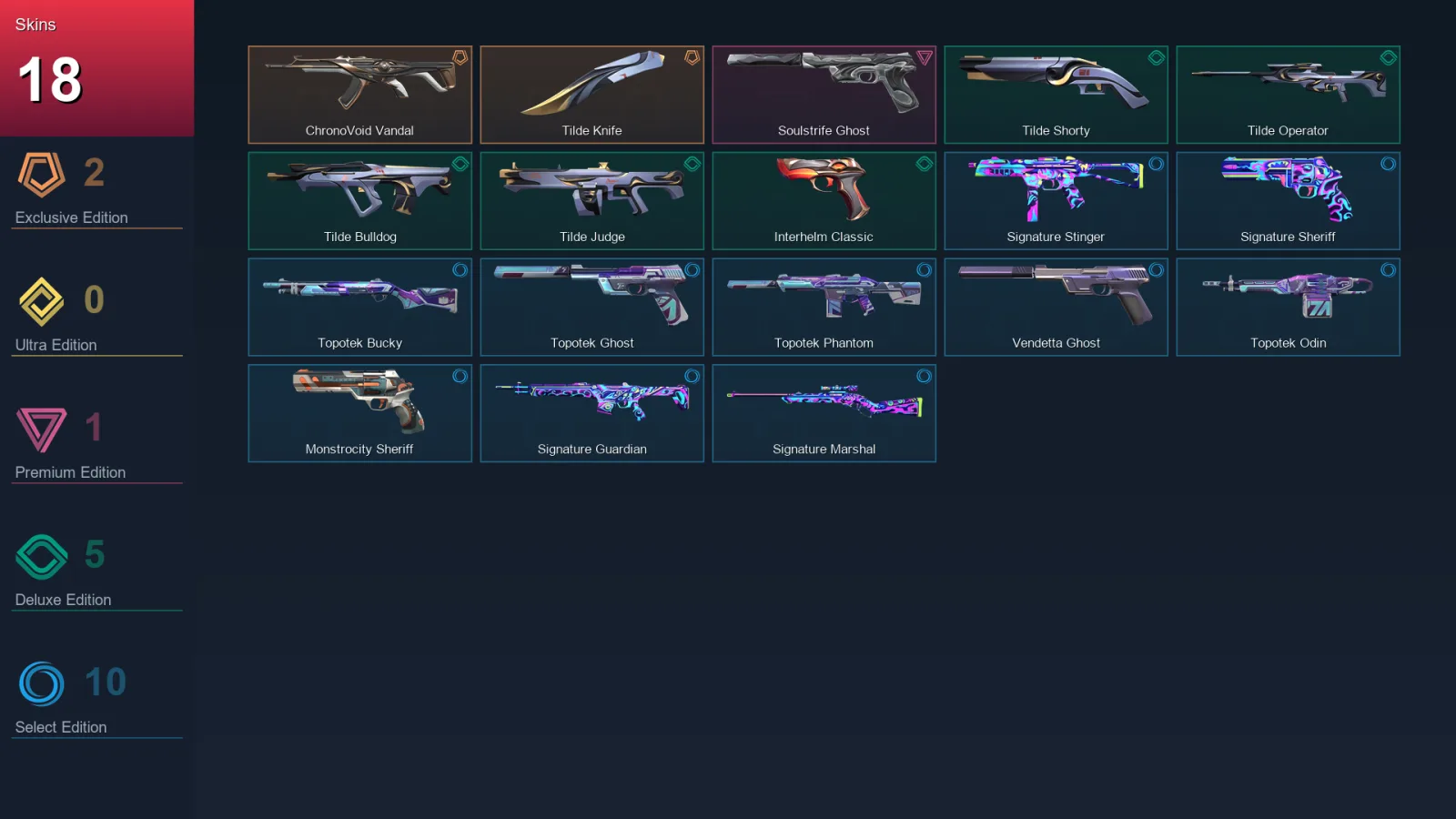 LA | Lv81 | Unranked | 18 Skin | 23 Agent | 38 Buddy