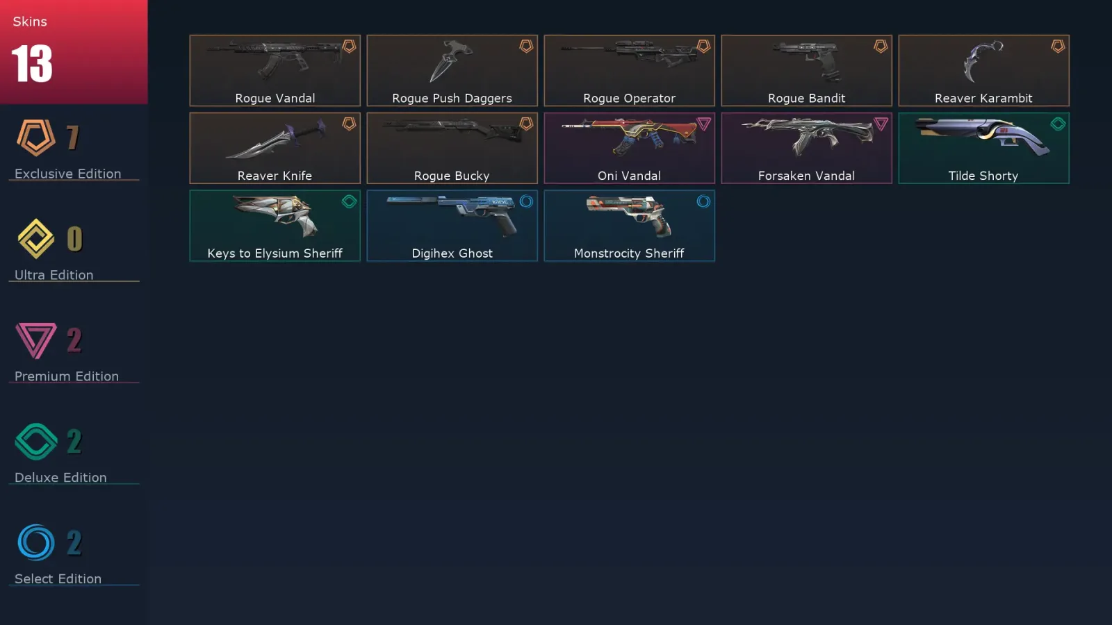 [Valorant] | EU | Level 117 | Platinum 3 | 26 Agents | 13 Skins — Valorant account