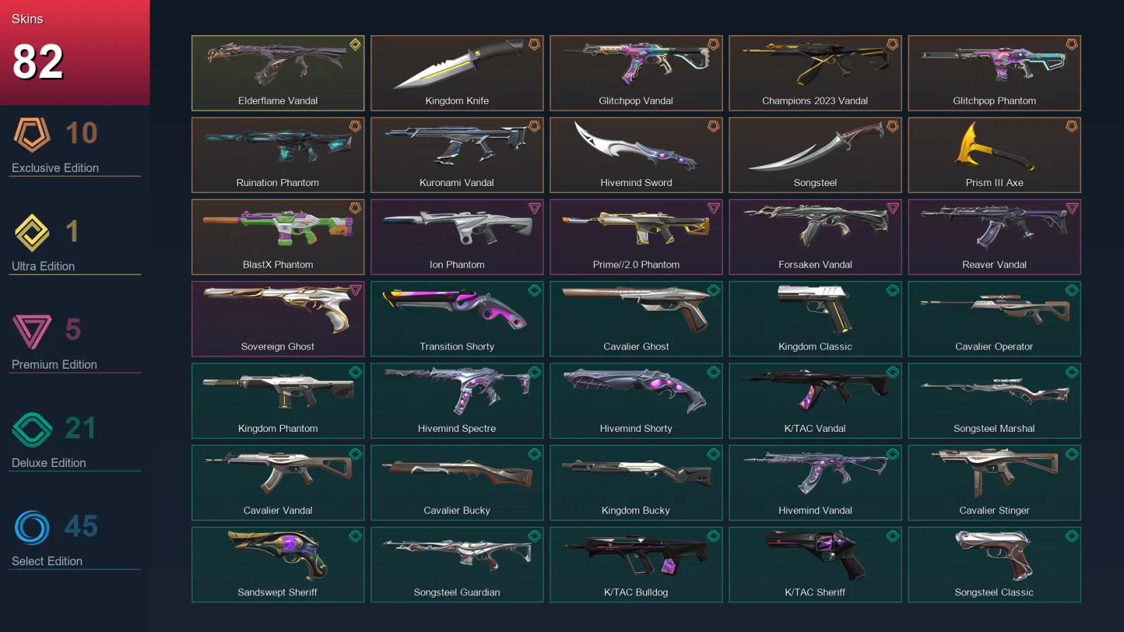 BR | Lv177 | Unranked | 82 Skin | 24 Agent | 107 Buddy