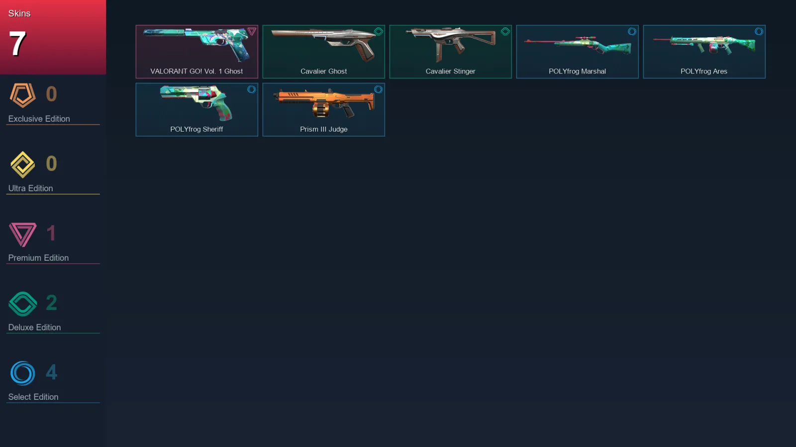 NA | Lv15 | Unranked | 7 Skin | 10 Agent | 11 Buddy