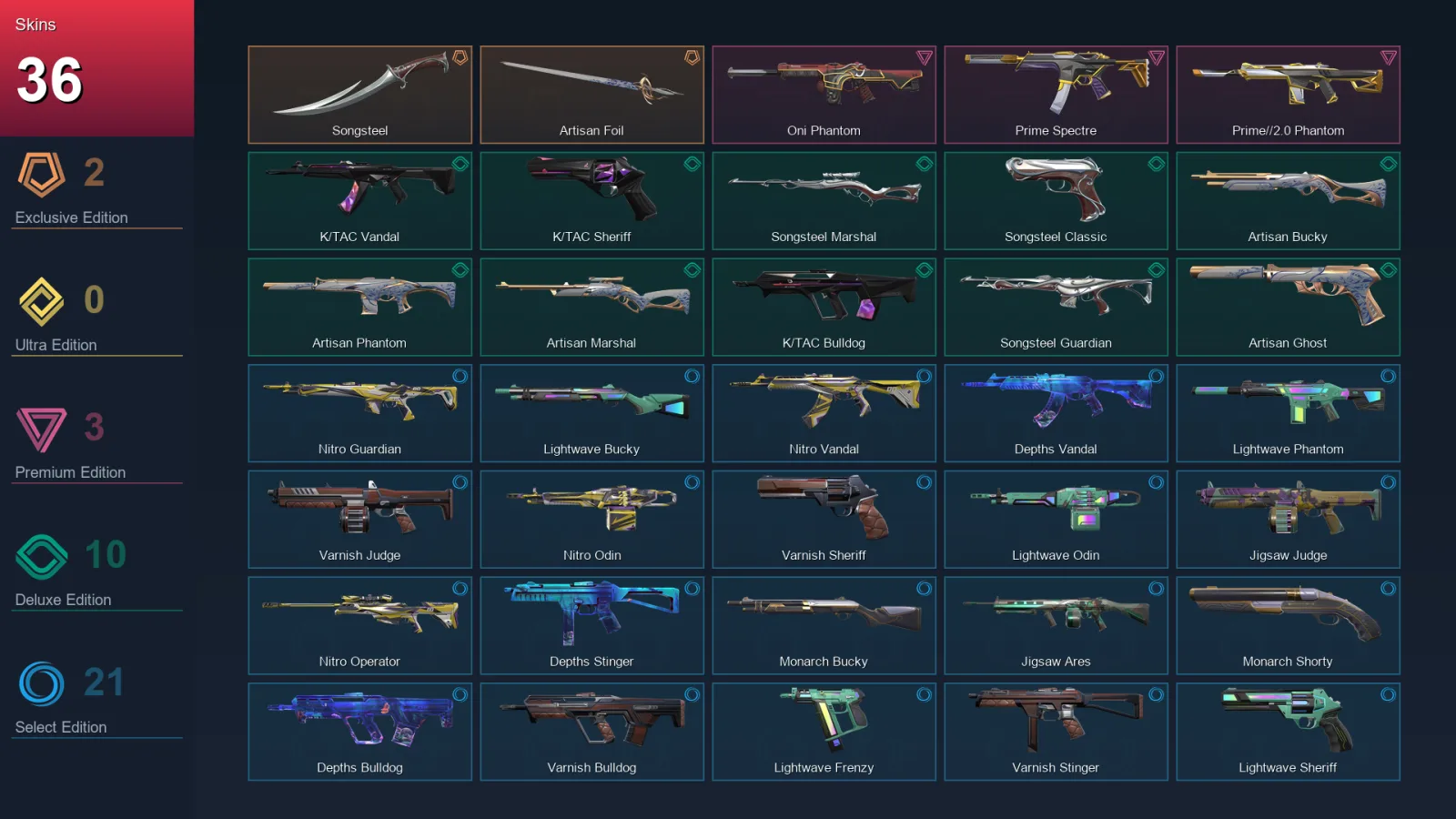 LA | Lv90 | Unranked | 36 Skin | 15 Agent | 49 Buddy