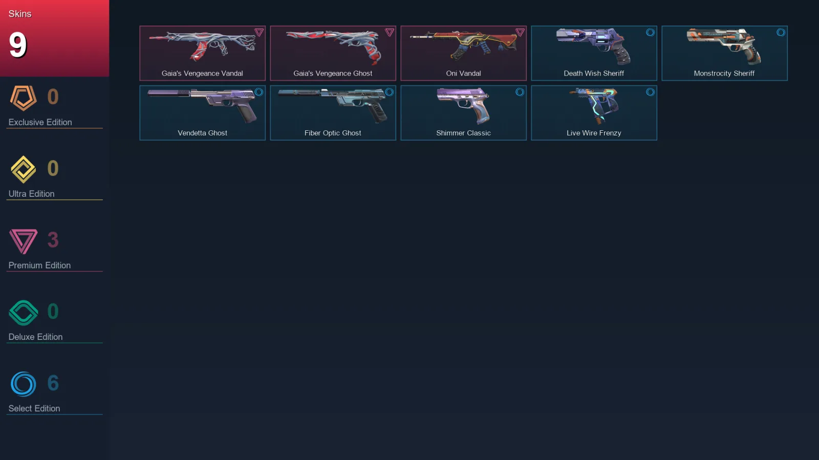 EU | Lv131 | Unranked | 9 Skin | 25 Agent | 59 Buddy