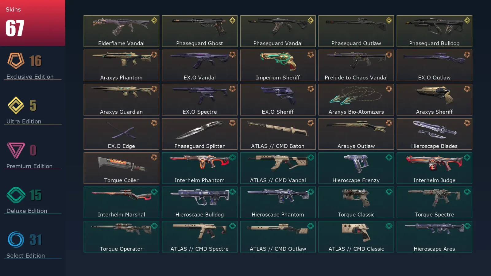 [Valorant] | EU | Level 85 | Gold 2 | 29 Agents | 67 Skins — Valorant account