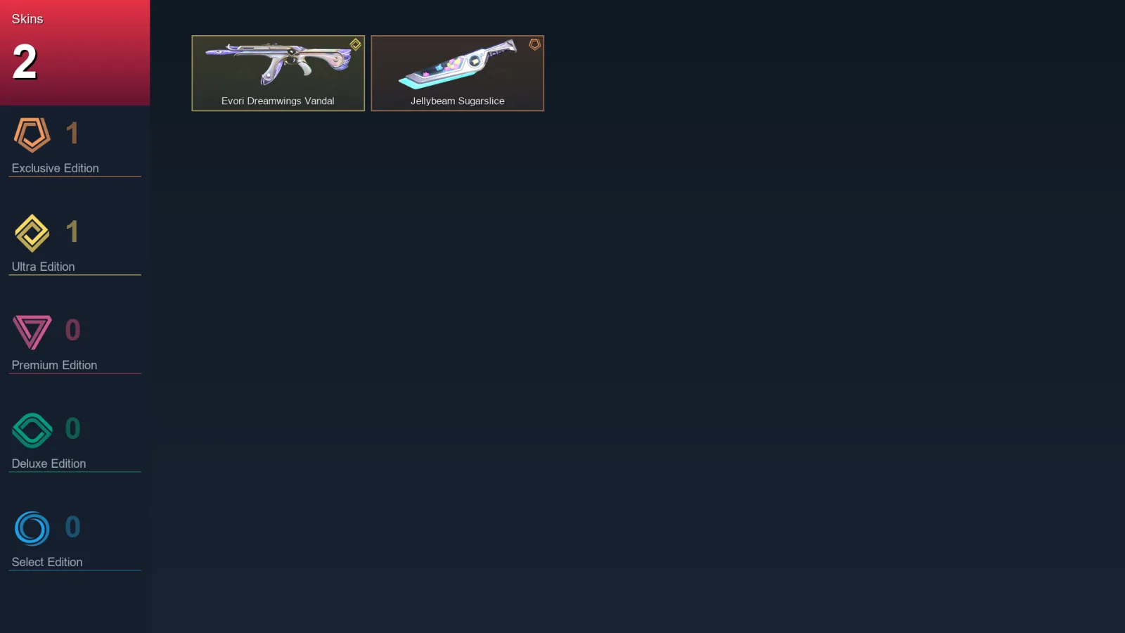 AP | Jellybeam Sugarslice | Evori Dreamwings Vandal | 2 Skin | 12 Agent | 10 Buddy | Lv30