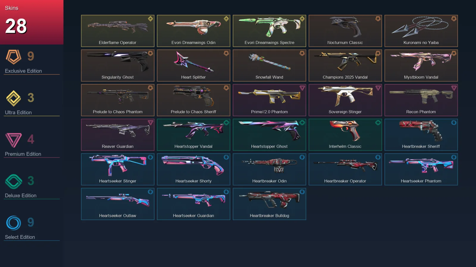 AP | Lv103 | Unranked | 28 Skin | 28 Agent | 51 Buddy — Valorant account
