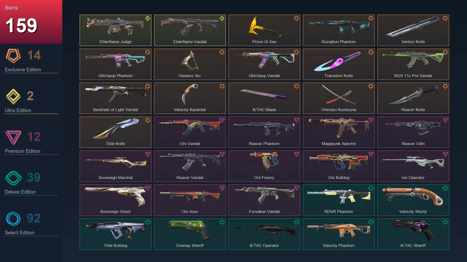 BR | Lv321 | Unranked | 159 Skin | 29 Agent | 178 Buddy — Valorant account