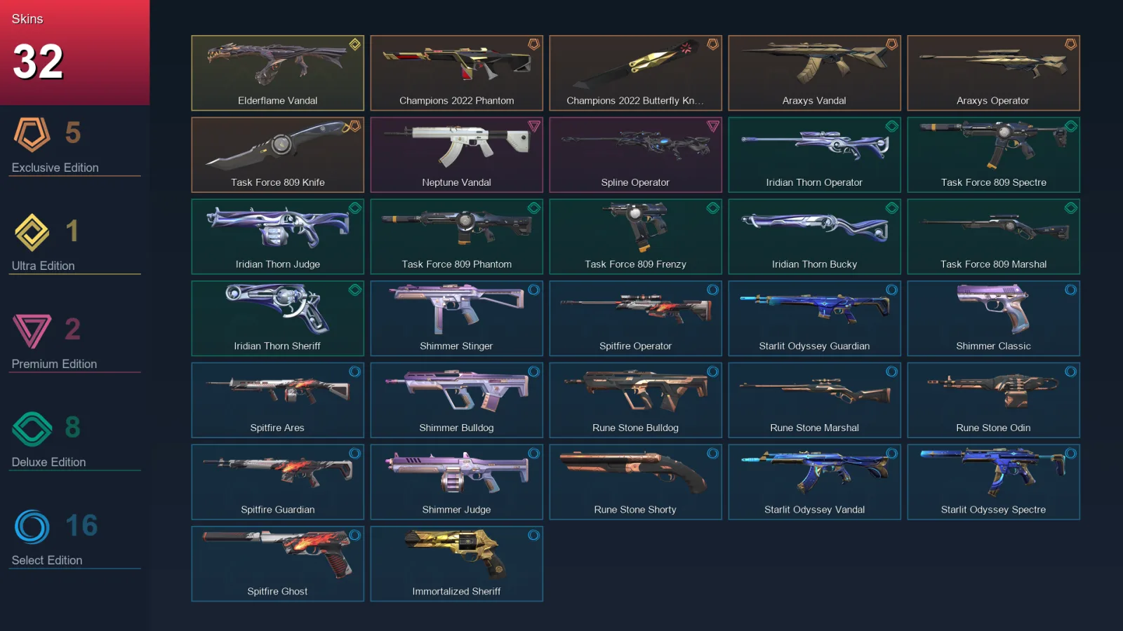AP | Lv126 | Unranked | 32 Skin | 27 Agent | 79 Buddy — Valorant account