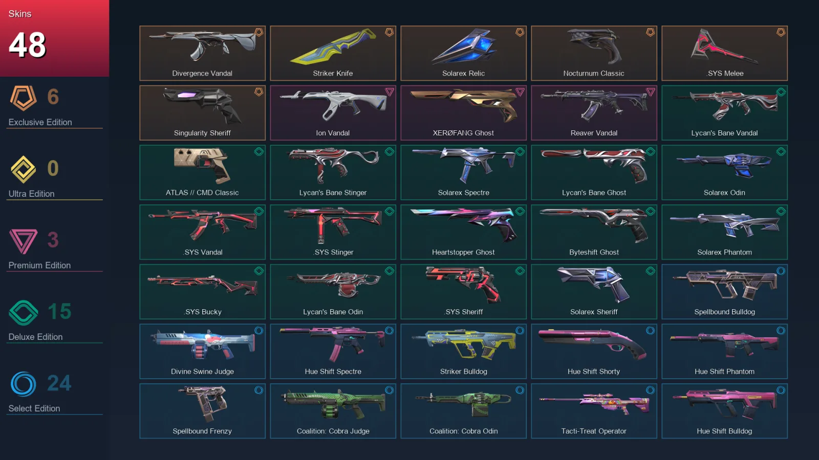 BR | Lv152 | Unranked | 48 Skin | 28 Agent | 73 Buddy — Valorant account