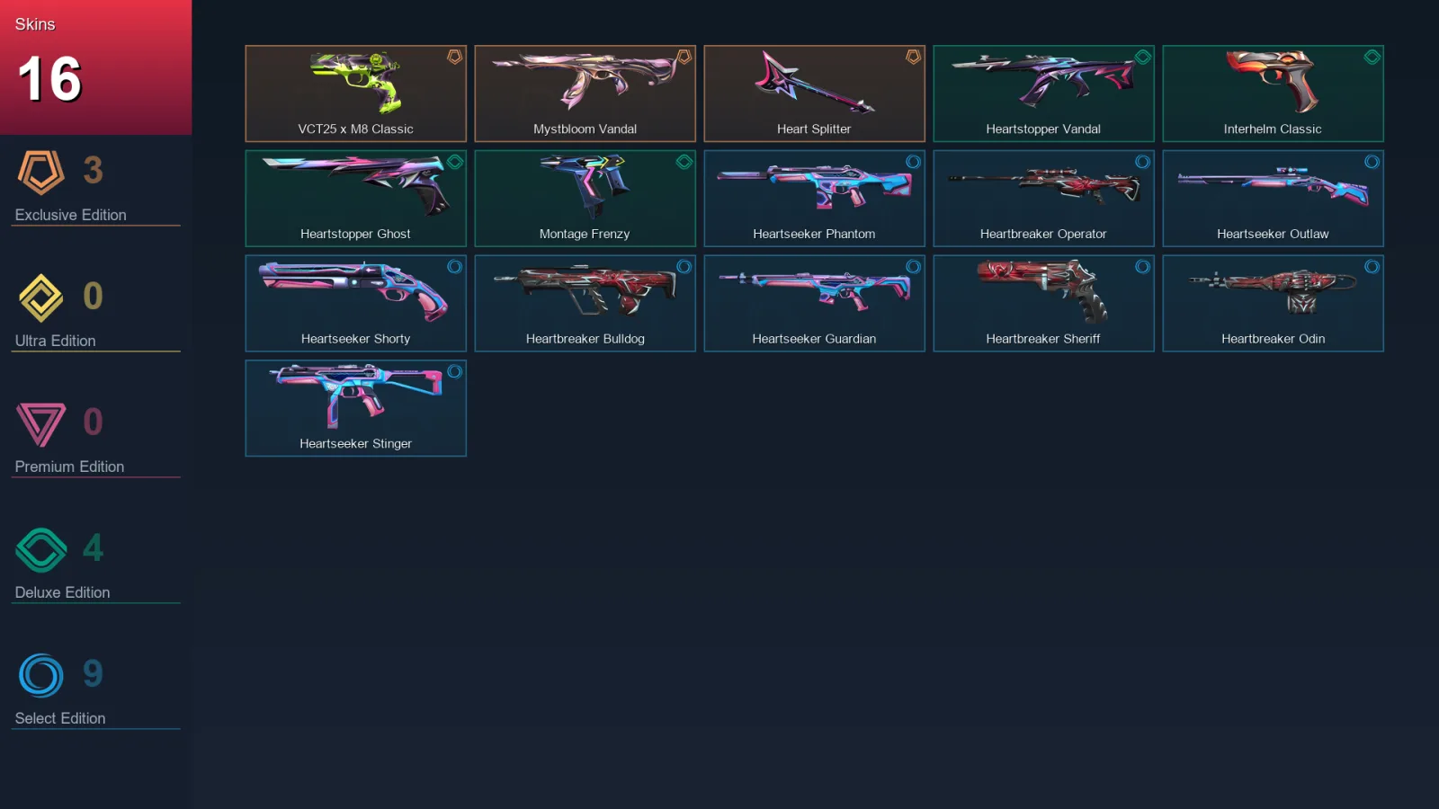 EU | Lv92 | Unranked | 16 Skin | 18 Agent | 23 Buddy