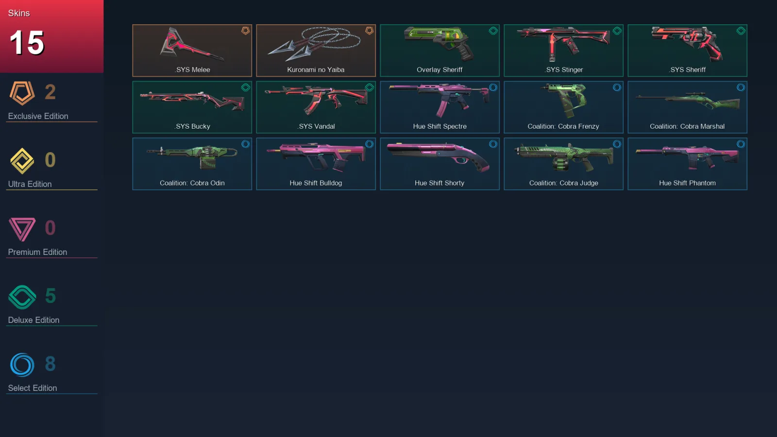 AP | Lv67 | Unranked | 15 Skin | 24 Agent | 33 Buddy