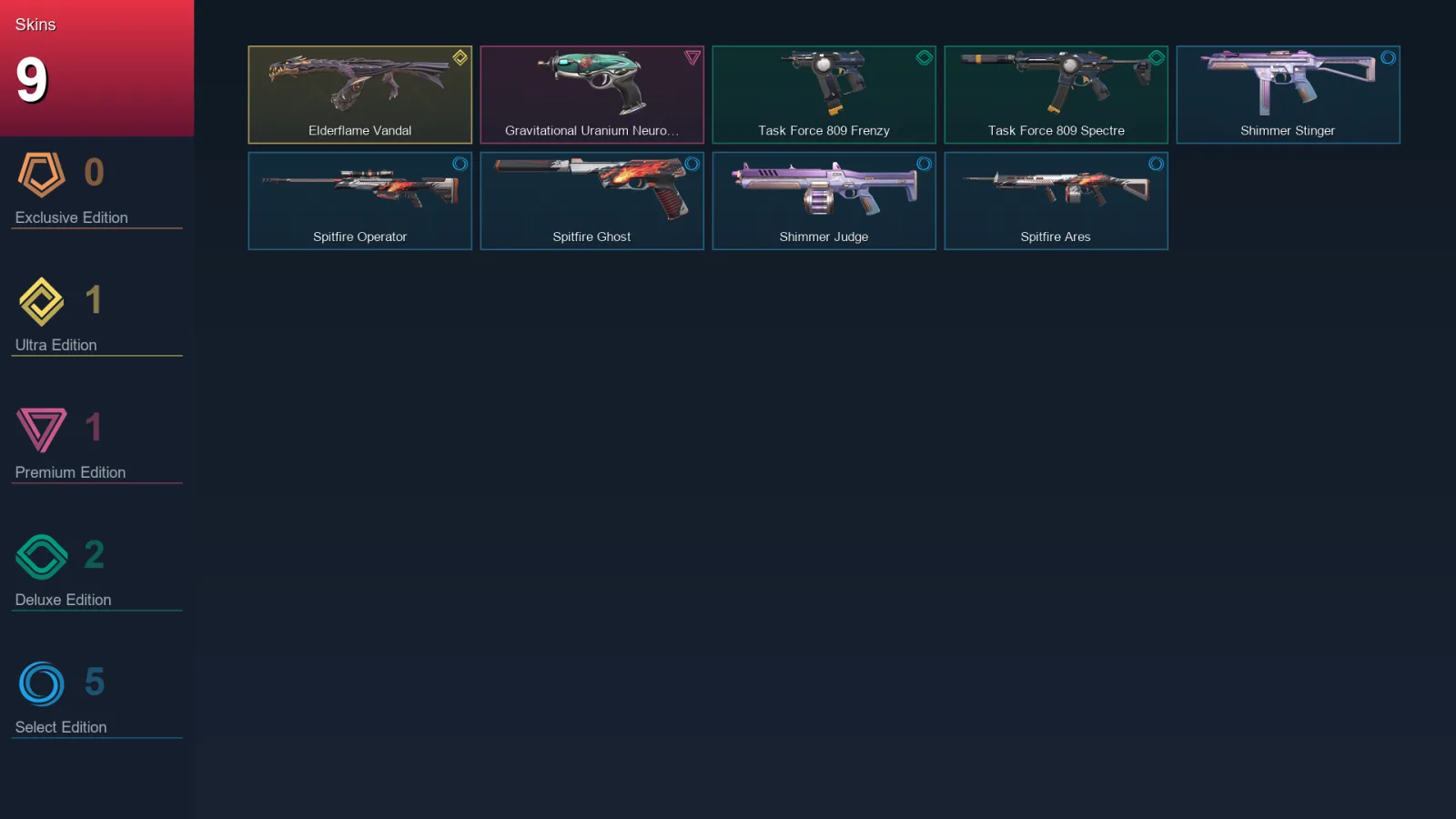 EU | Lv35 | Unranked | 9 Skin | 11 Agent | 14 Buddy