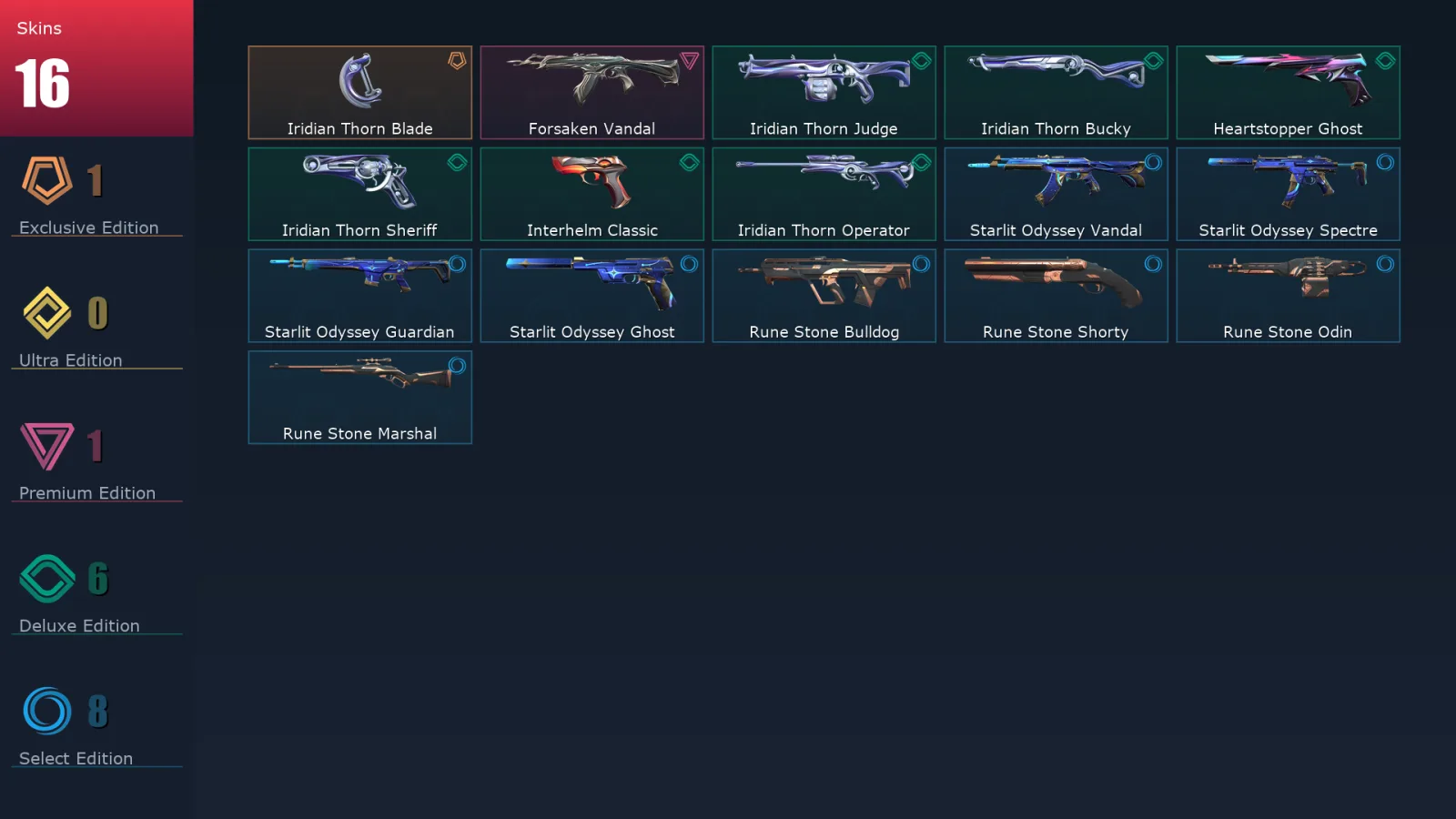 [Valorant] | EU | Level 111 | Silver 3 | 24 Agents | 16 Skins