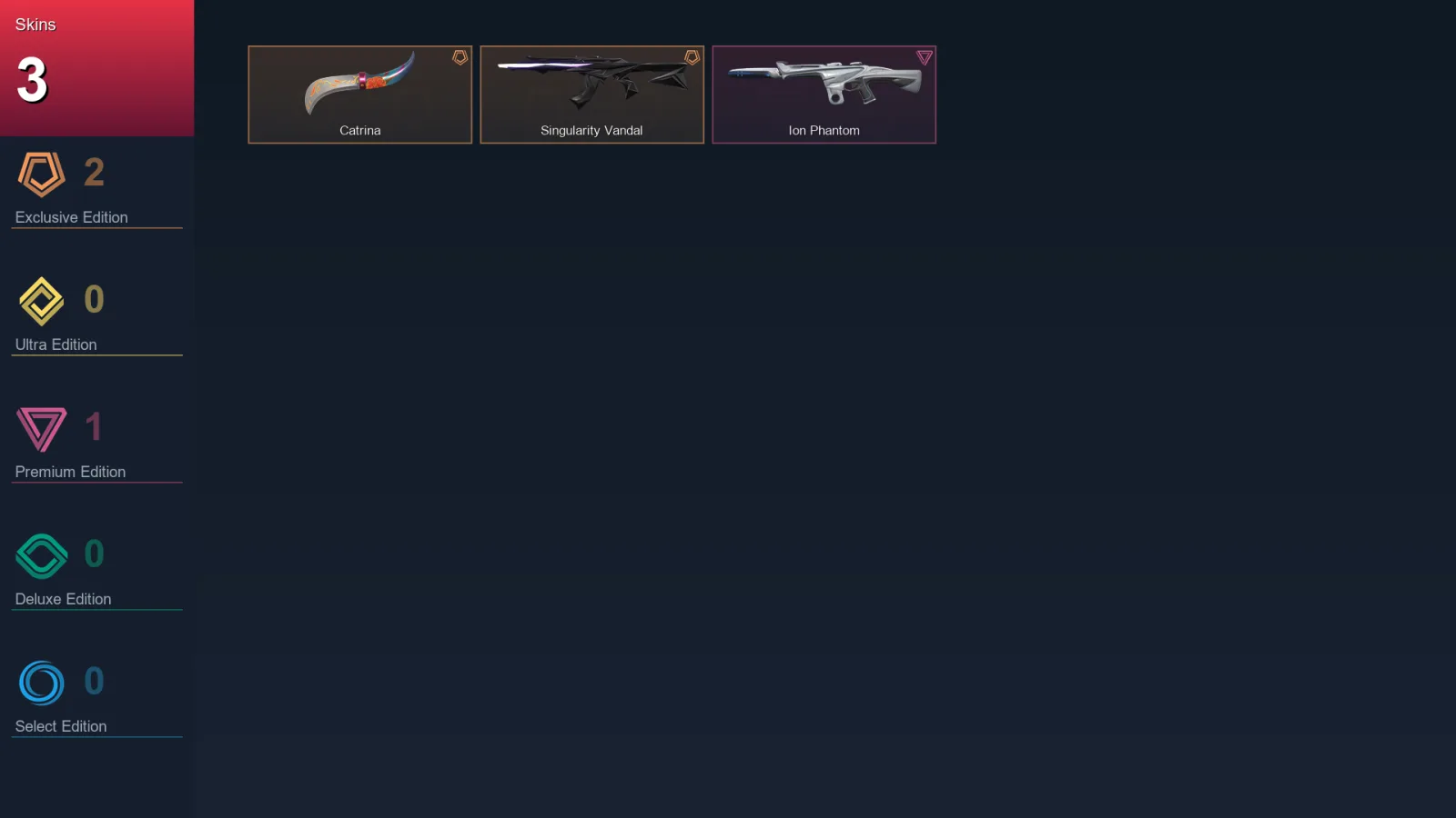 EU | Catrina | Singularity Vandal | Ion Phantom | 3 Skin | 14 Agent | 13 Buddy | Lv31