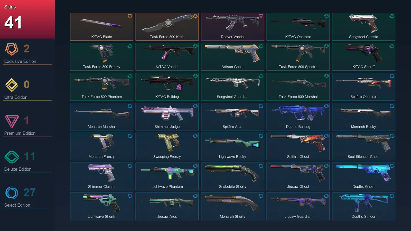 AP | Lv123 | Unranked | 41 Skin | 22 Agent | 68 Buddy — Valorant account
