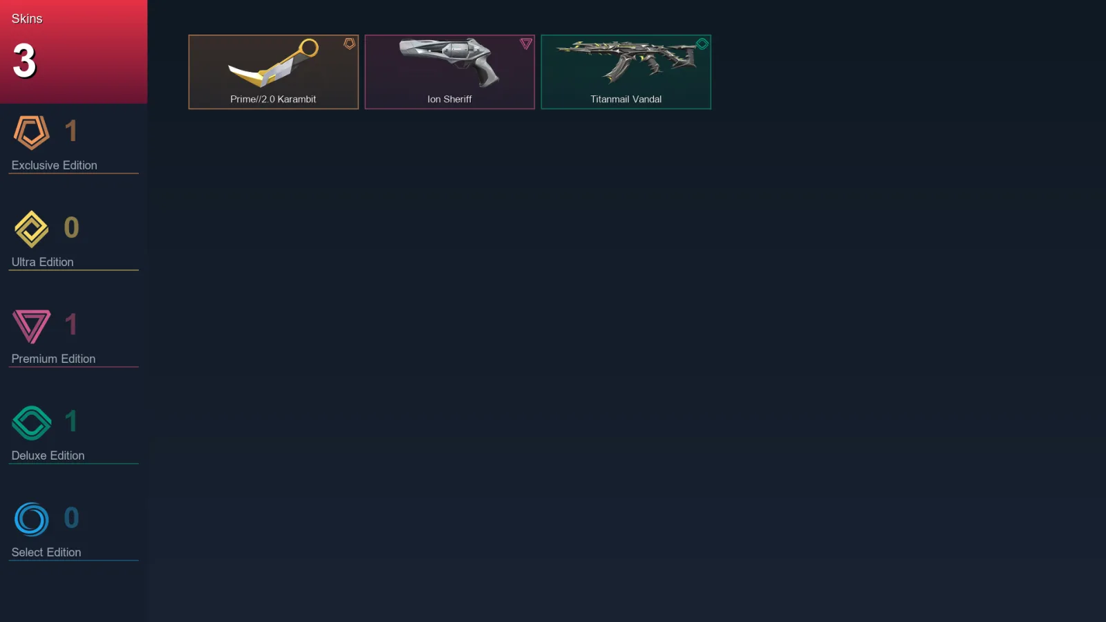 EU | Prime//2.0 Karambit | Ion Sheriff | Titanmail Vandal | 3 Skin | 14 Agent | 14 Buddy | Lv40