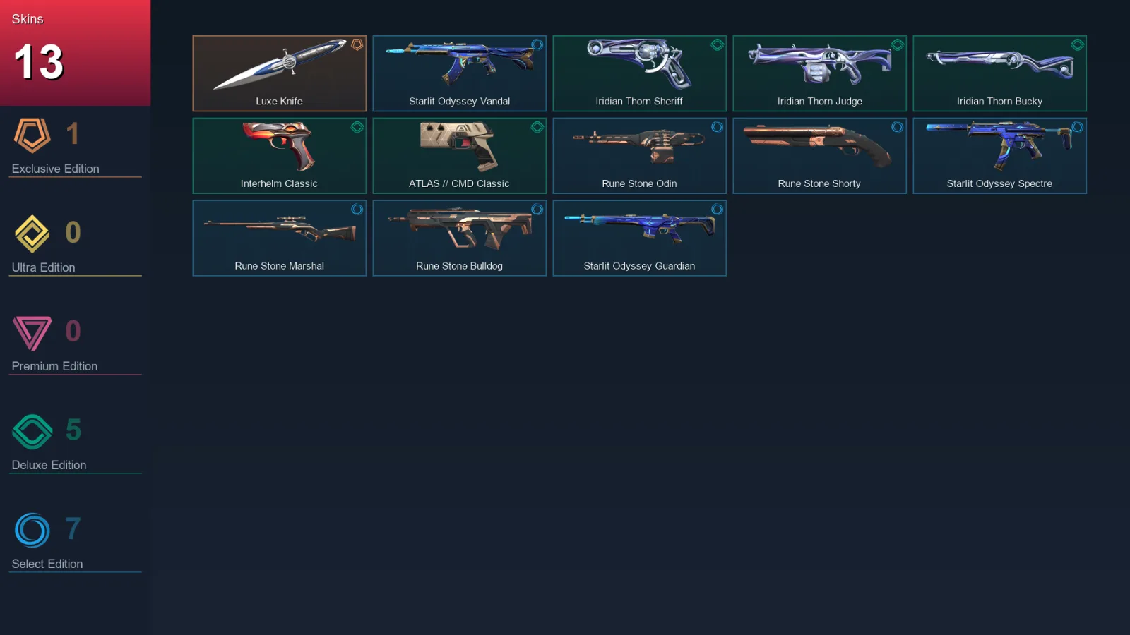 AP | Lv85 | Unranked | 13 Skin | 28 Agent | 46 Buddy