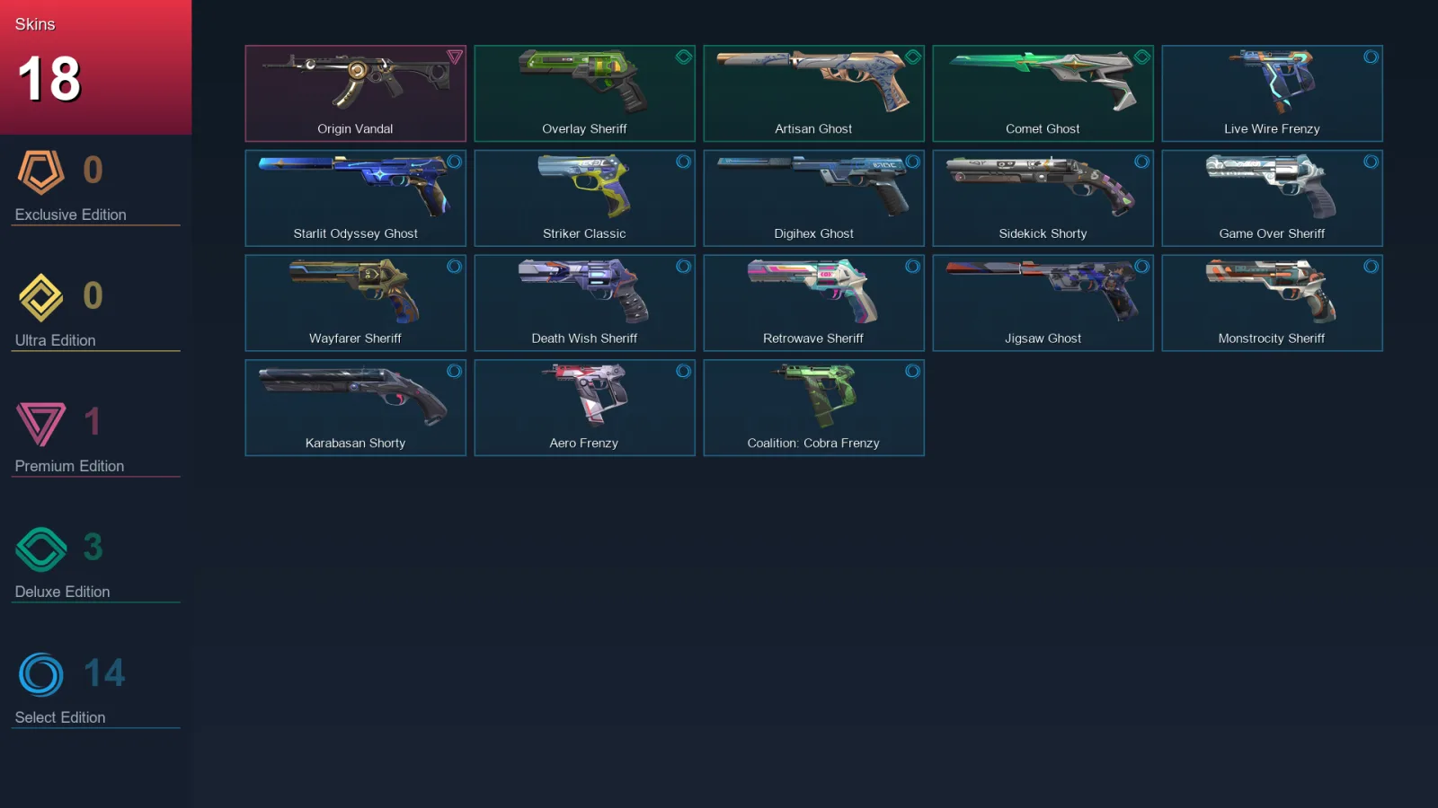 AP | Lv277 | Unranked | 18 Skin | 26 Agent | 109 Buddy — Valorant account
