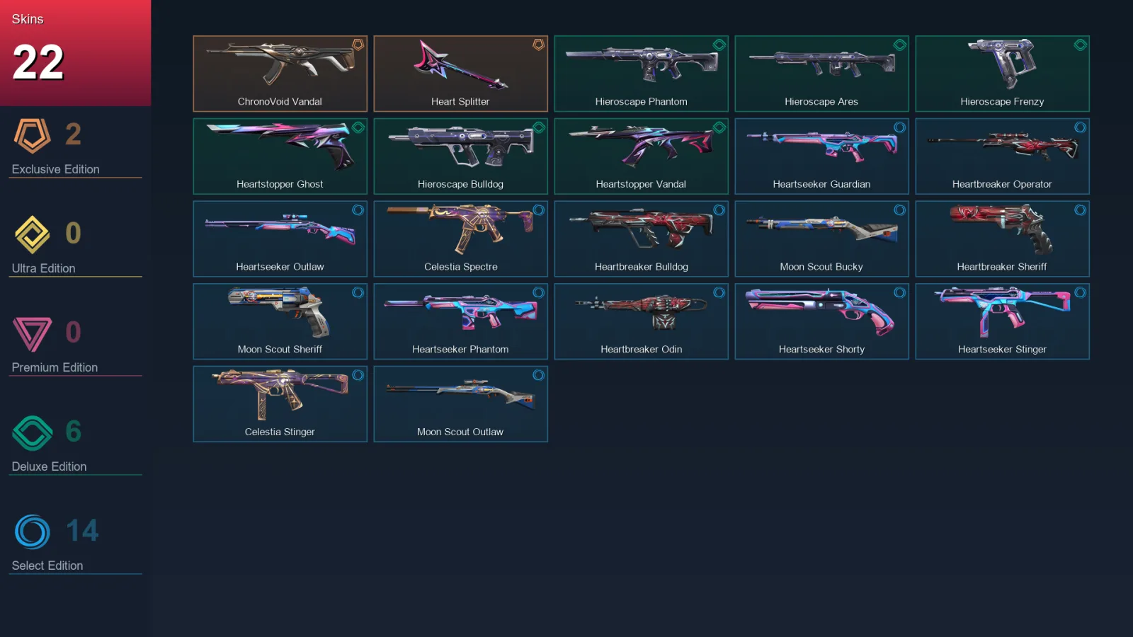 EU | Lv34 | Unranked | 22 Skin | 14 Agent | 21 Buddy — Valorant account