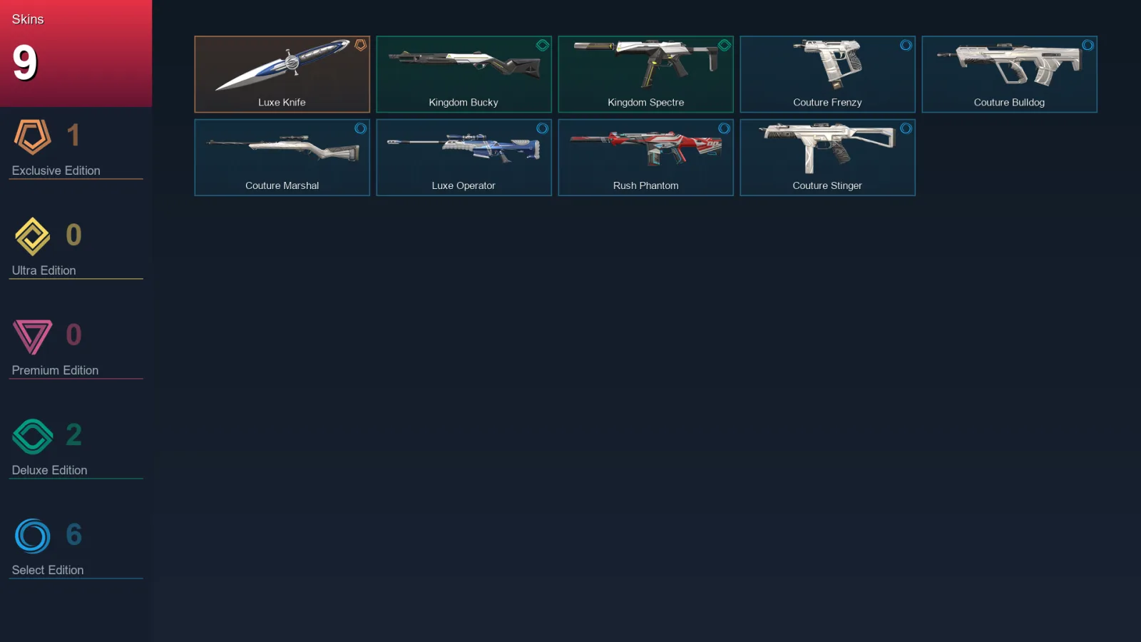 EU | Lv4 | Unranked | 9 Skin | 8 Agent | 8 Buddy — Valorant account