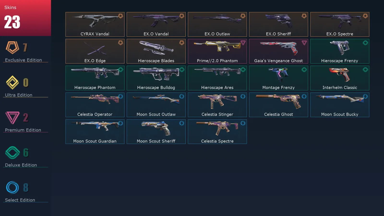 [Valorant] | EU | Level 77 | Platinum 2 | 26 Agents | 23 Skins — Valorant account