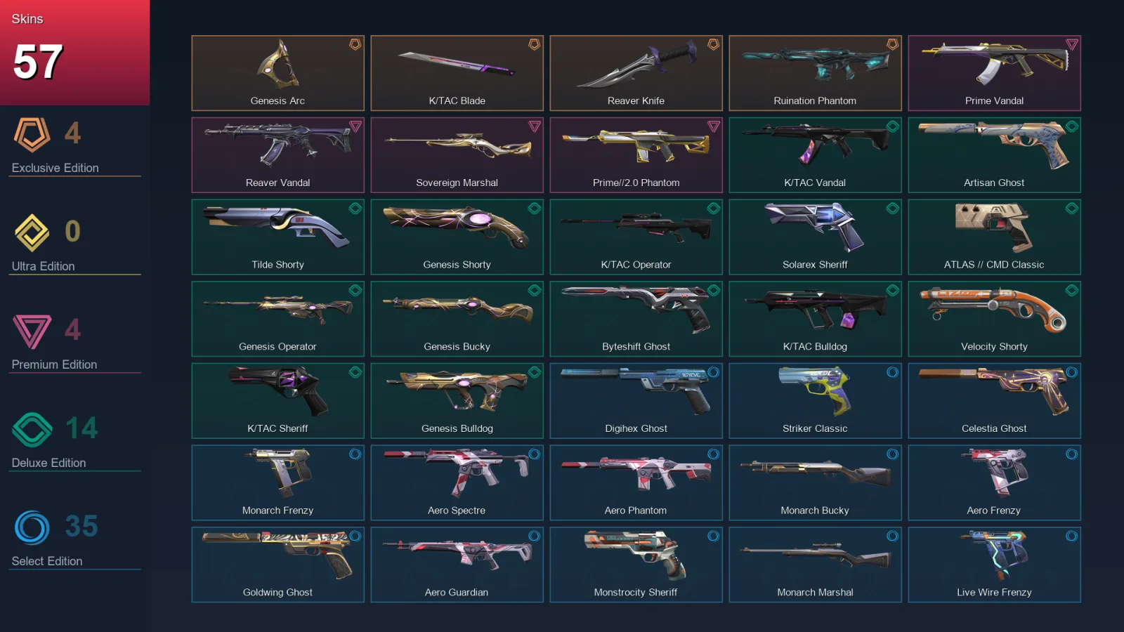 EU | Lv360 | Unranked | 57 Skin | 25 Agent | 119 Buddy