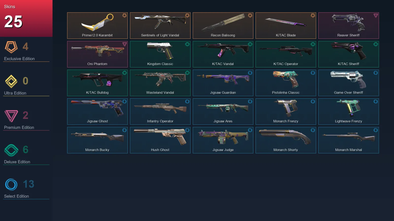 NA | Lv103 | Unranked | 25 Skin | 18 Agent | 45 Buddy