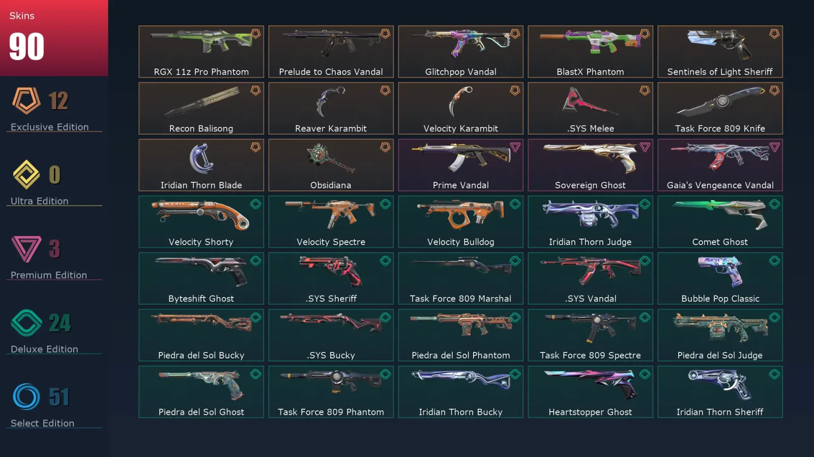 [Valorant] | EU | Level 328 | 28 Agents | 90 Skins — Valorant account