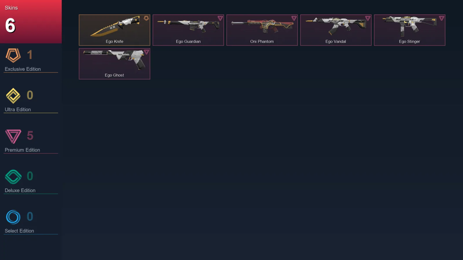 AP | Lv53 | Unranked | 6 Skin | 16 Agent | 32 Buddy