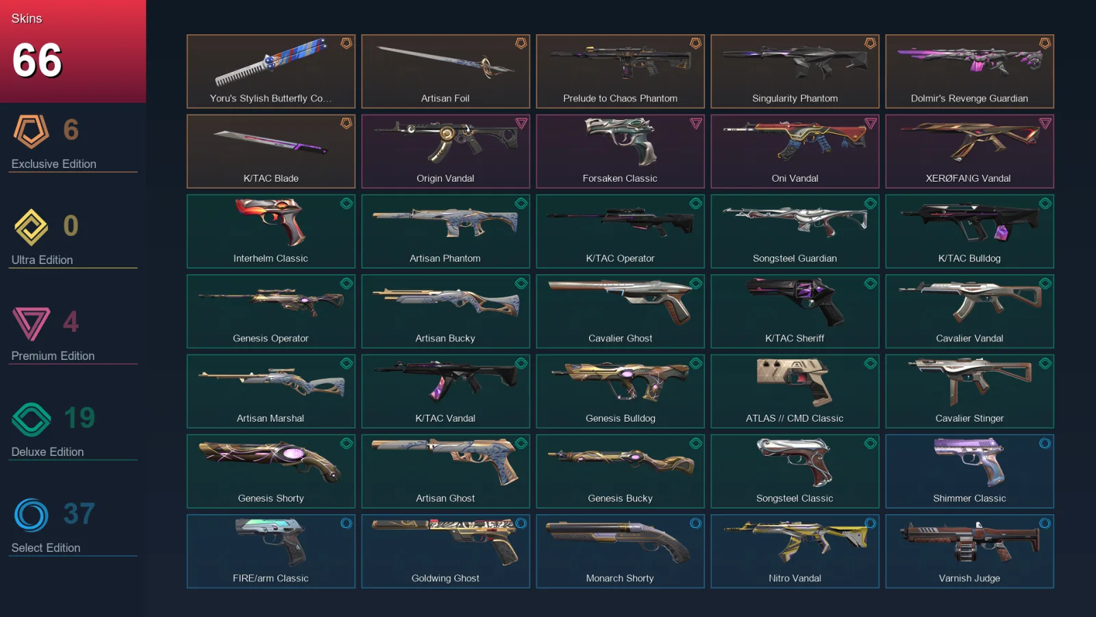 EU | Lv161 | Unranked | 66 Skin | 28 Agent | 91 Buddy