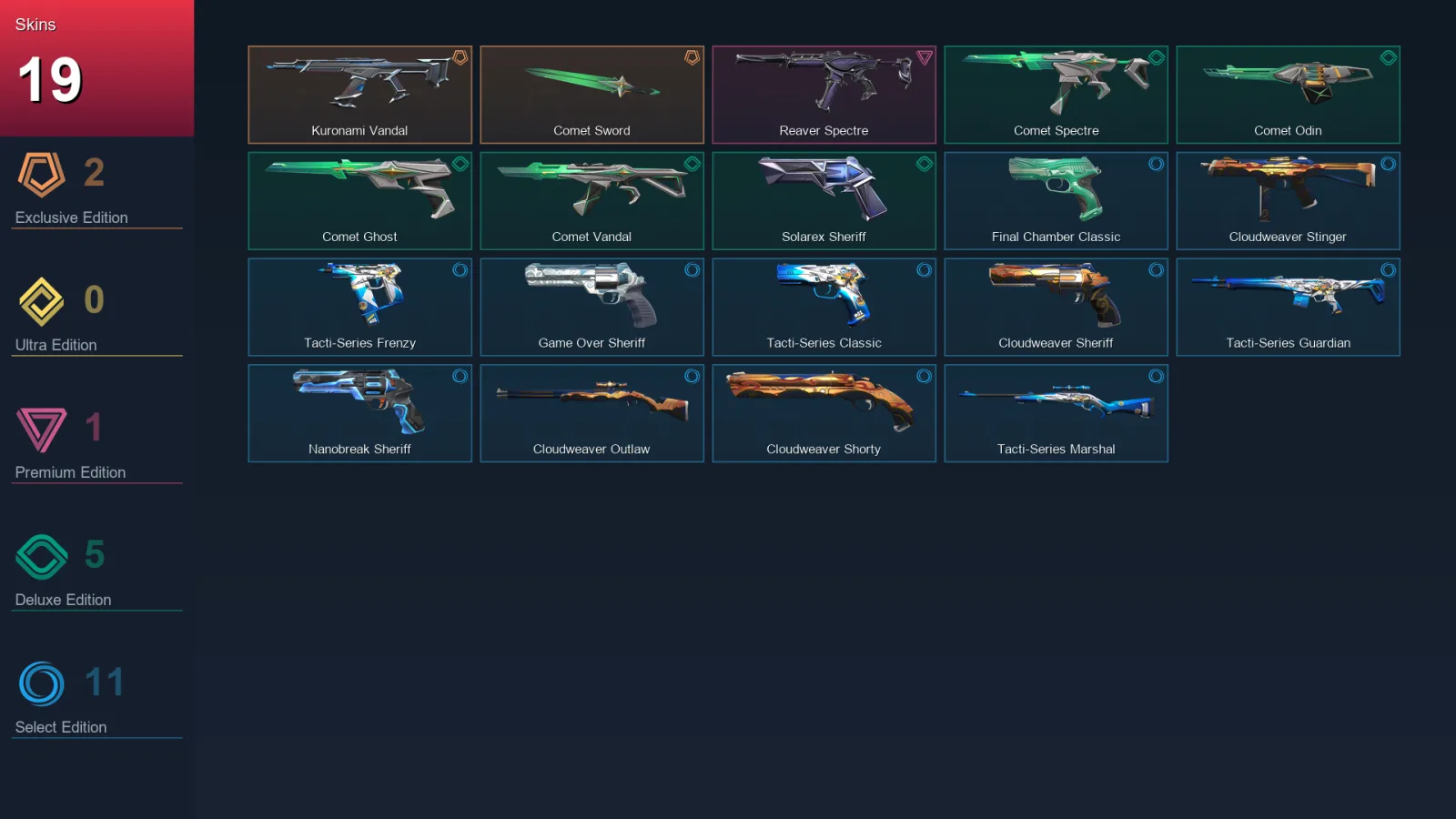 AP | Lv84 | Unranked | 19 Skin | 25 Agent | 48 Buddy