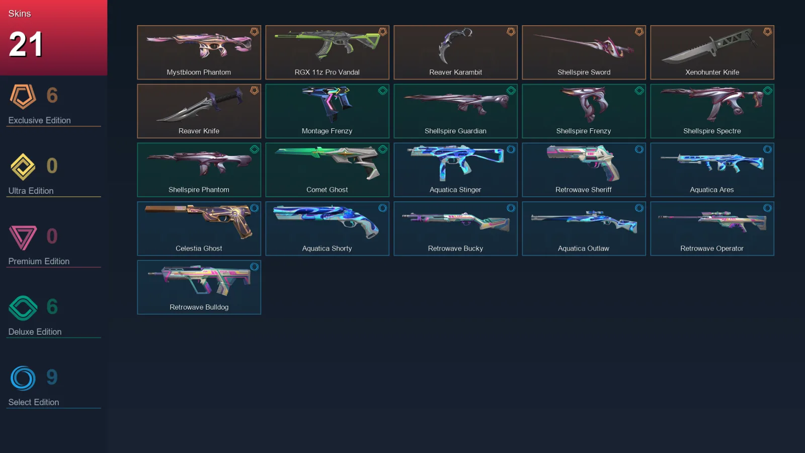 LA | Lv90 | Unranked | 21 Skin | 28 Agent | 35 Buddy