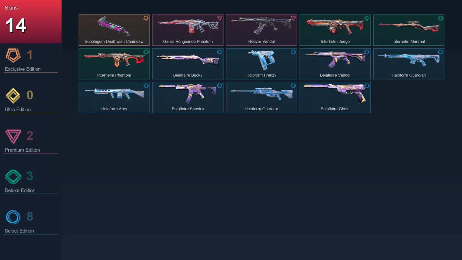AP | Lv24 | Unranked | 14 Skin | 10 Agent | 12 Buddy