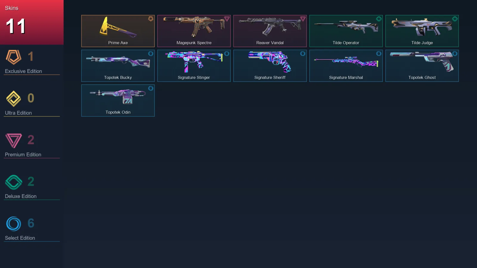 NA | Lv24 | Unranked | 11 Skin | 9 Agent | 9 Buddy