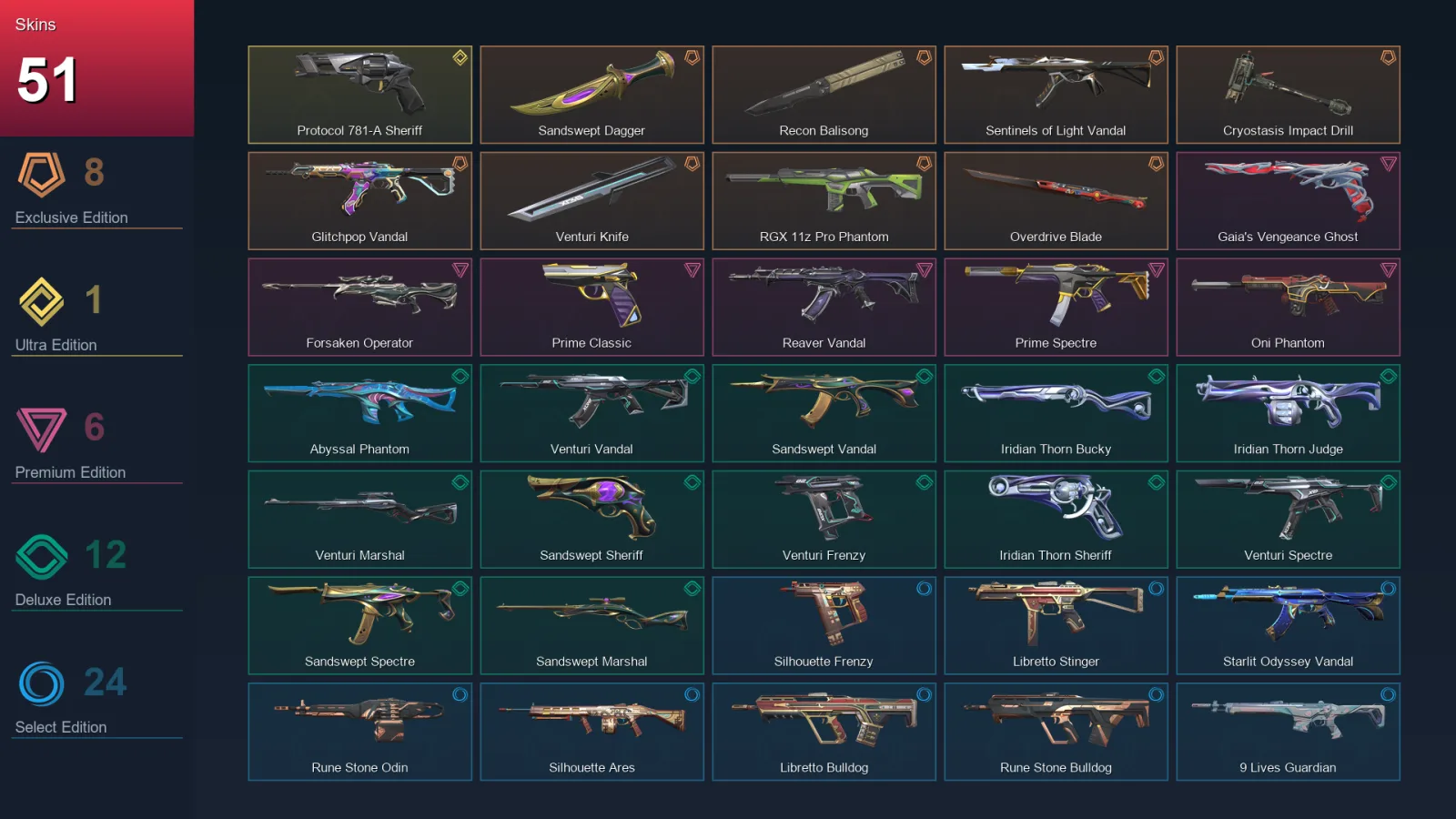 BR | Lv99 | Unranked | 51 Skin | 11 Agent | 53 Buddy